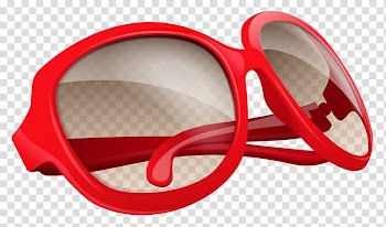 Eyeglasses with red frames illustration, Sunglasses Ray-Ban Wayfarer , Red Sunglasses transparent background PNG clipart