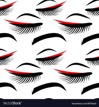 eyelashes and eyebrows