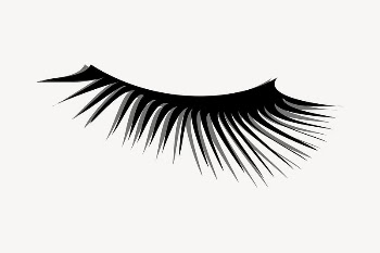 Eyelashes sticker, beauty illustration psd. | Free PSD - rawpixel