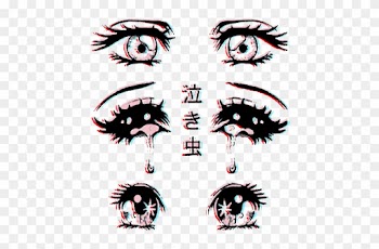 Eyes 3d Anime Sad Tumblr Japan Beautiful Глаза Аниме - Sad Anime Eyes