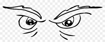 Eyes Evil Angry Look Stare Png Image - Scary Eyes Clipart Black ...