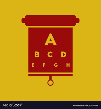 Eyesight check vector image