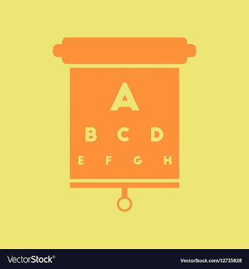 Eyesight check vector image