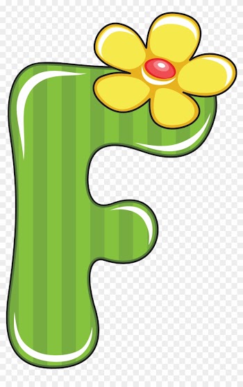 F Is For Flower, Baby Alphabet - F Clipart