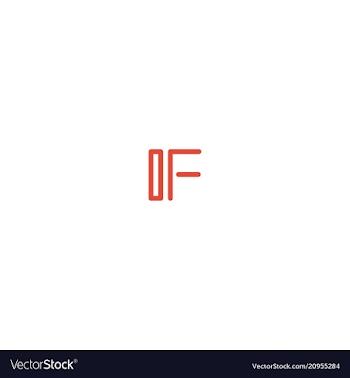 F latter vector image