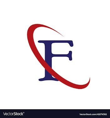 f letter logo template