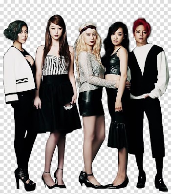 F X  S, five women lined up side transparent background PNG clipart