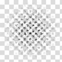 Fabric Brushes, black and white abstract painting transparent background PNG clipart