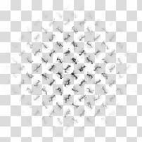 Fabric Brushes, black and white abstract painting transparent background PNG clipart