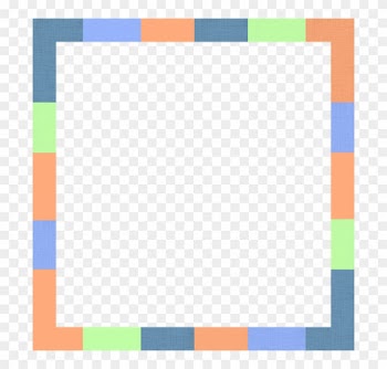 Fabric, Photo, Picture, Frame - Color Block Border