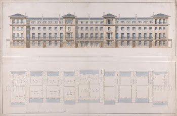 Facade and Ground Plan of a Terrace | Free Photo - rawpixel