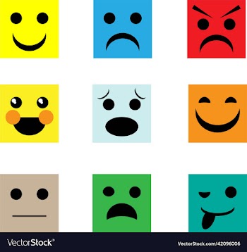 face emoji icon flat design