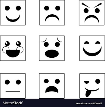 face emoji rec outline icon style