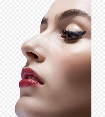 Face Eyelash extensions - Face closeup 