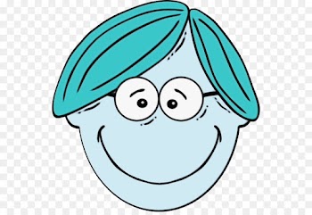 face green blue facial expression smile