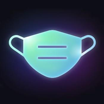 Face mask icon, neon glow | Free Icons - rawpixel