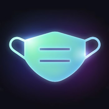 Face mask icon, neon glow | Free Icons - rawpixel