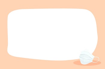 Face mask psd border frame prevent covid 19