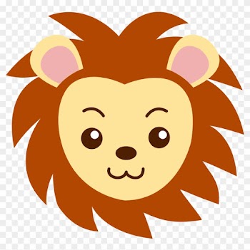 Face Of A Cute Lion - Lion Face Drawing Cartoon