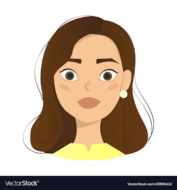 face of a girl with dark hair and eyes