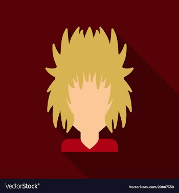 Face of a young beautiful woman with long hair vector image