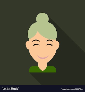 Face of a young beautiful woman with long hair vector image