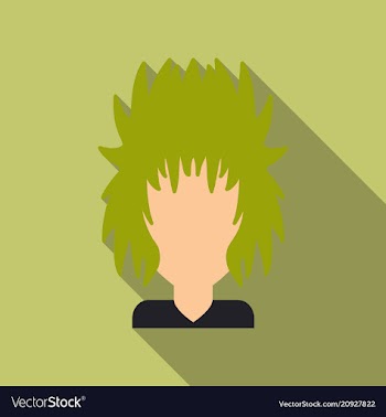 Face of a young beautiful woman with long hair vector image