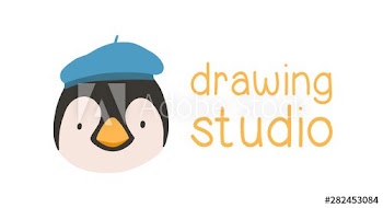 Face or head of penguin wearing beret hat