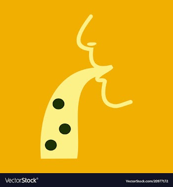 Face vomiting flat cartoon character icon vomit vector image