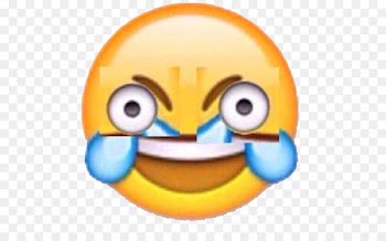 Face with Tears of Joy emoji Discord Emoticon Sticker - Emoji Discord 