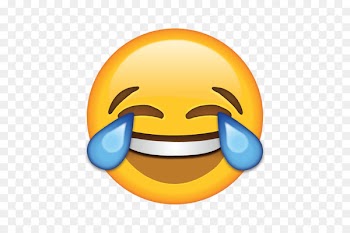 Face with Tears of Joy emoji Laughter Crying Sticker - Emoji 