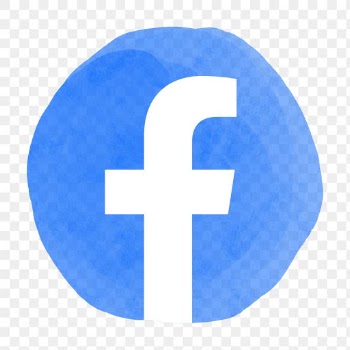 Facebook app icon png with a watercolor… | Free stock illustration | High Resolution graphic
