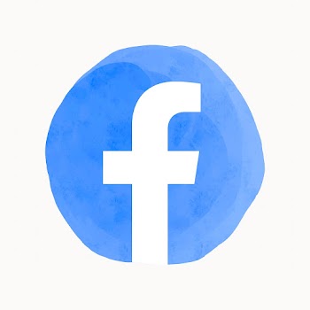 Facebook app icon with a watercolor graphic… | Free stock illustration | High Resolution graphic