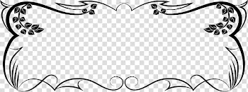Facebook border , black frame art transparent background PNG clipart