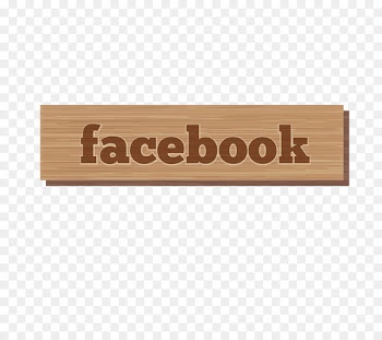Facebook Button Download Icon - Wood facebook 