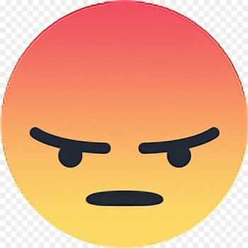 Facebook Like button Anger Smiley - facebook 