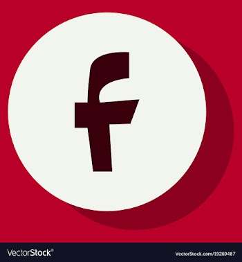 Facebook logotype social network icon vector image
