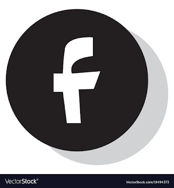 Facebook logotype social network icon vector image