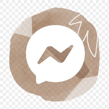 Facebook Messenger app icon png with a… | Free stock illustration | High Resolution graphic
