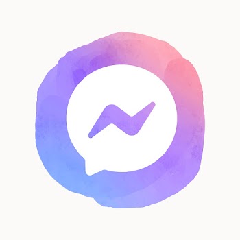 Facebook Messenger app icon vector with a… | Free stock illustration | High Resolution graphic