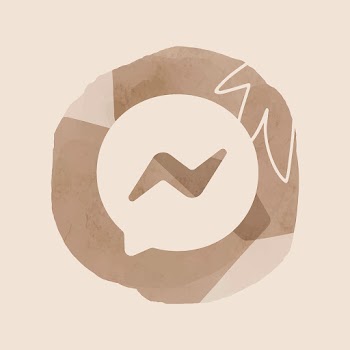 Facebook Messenger app icon with a watercolor… | Free stock illustration | High Resolution graphic