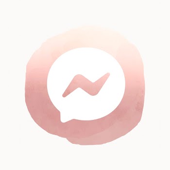 Facebook Messenger app icon with a watercolor… | Free stock illustration | High Resolution graphic