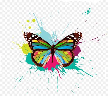 Facebook Paint Color - Colorful butterfly 