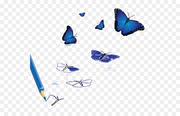 Facebook Social network - Blue Butterfly group 