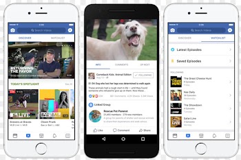 Facebook Watch YouTube Facebook Messenger News Feed - post it 