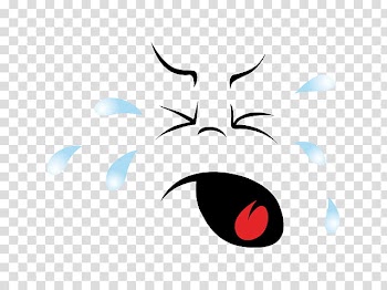 Faces, crying anime sketch transparent background PNG clipart