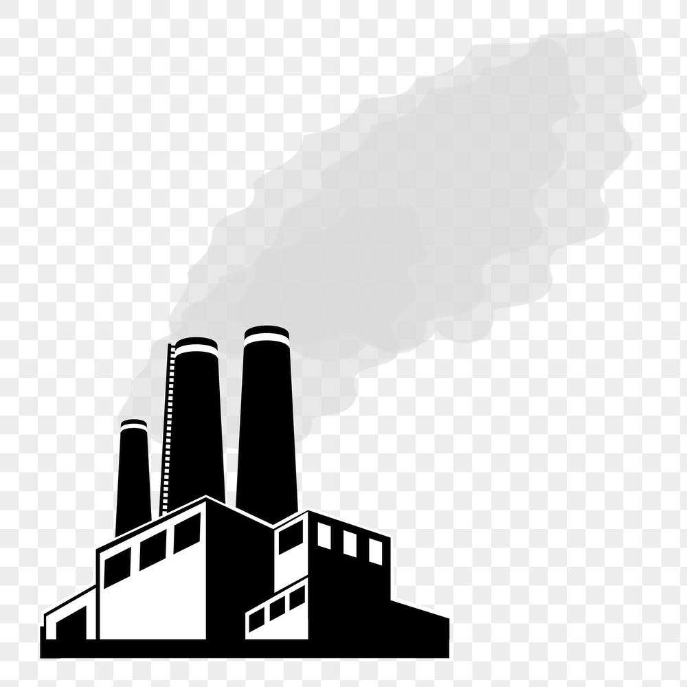 Factory building png sticker, industry | Free PNG - rawpixel