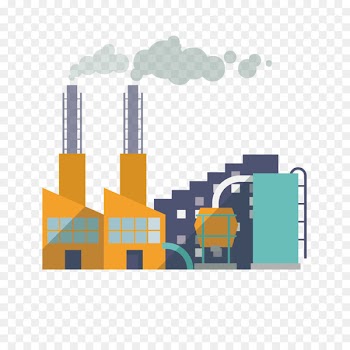 Factory Building Royalty-free Illustration - Industrial park pollution 