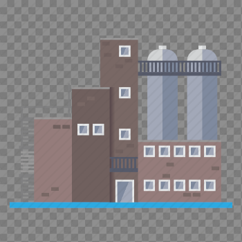 Factory, Building, transparent png image & clipart free download