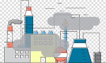Factory illustration, Air pollution Industry, Industrial pollution transparent background PNG clipart